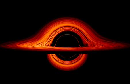 NASA показала искажение пространства возле чёрной дыры