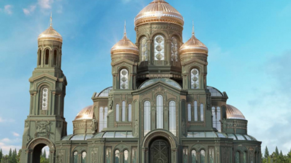 Образа храма Минобороны: Путин, Сталин и Крымнаш