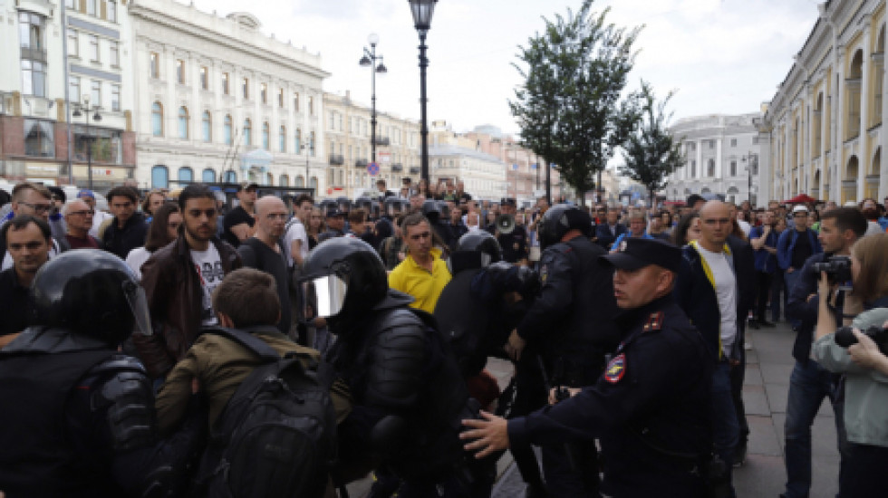 В Петербурге задержаны около 70 демонстрантов: фоторепортаж