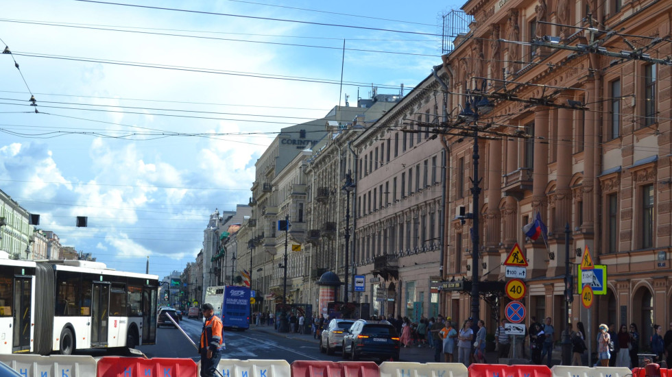 Ремонт второго отрезка Невского проспекта займет полмесяца