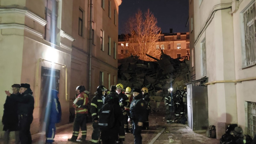 На Гороховой улице рухнул шестиэтажный дом