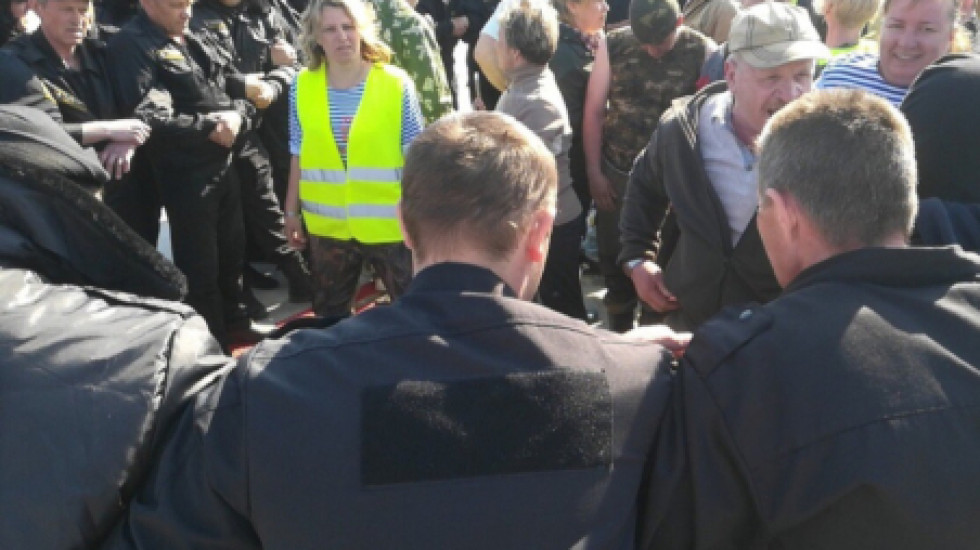 Противники мусорного полигона в Шиесе показали на видео атаку охранников