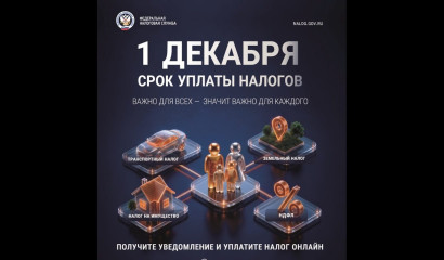1 декабря – срок уплаты налогов