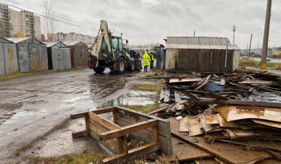 На улице Коммуны сотни гаражей были обследованы перед сносом