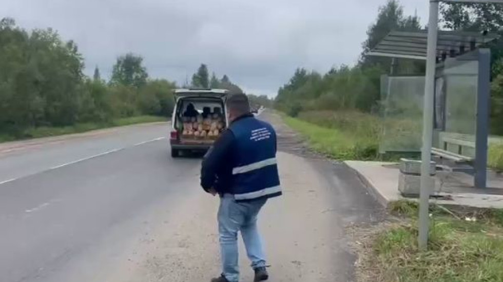 Продавец арбузов прокатил на капоте проверяющего из Смольного: видео